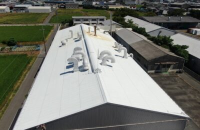 津島市　工場屋根　断熱塗装
